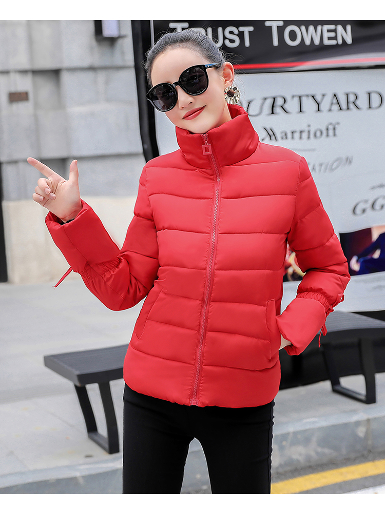 Áo khoác dày mùa đông 2018 phiên bản Hàn Quốc của những quý cô hoang dã nhỏ áo khoác cotton cotton áo khoác nữ ngắn xuống áo khoác cotton áo lông vũ dáng dài uniqlo