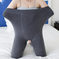 Fat-up leggings women size plus velvet thickening 200kg fat mm outside wear high-waisted cotton warm pants autumn and winter