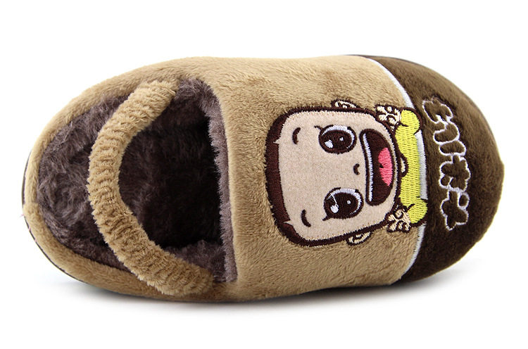 Pantoufles enfants en suède pour hiver - semelle caoutchouc - Ref 1006559 Image 15