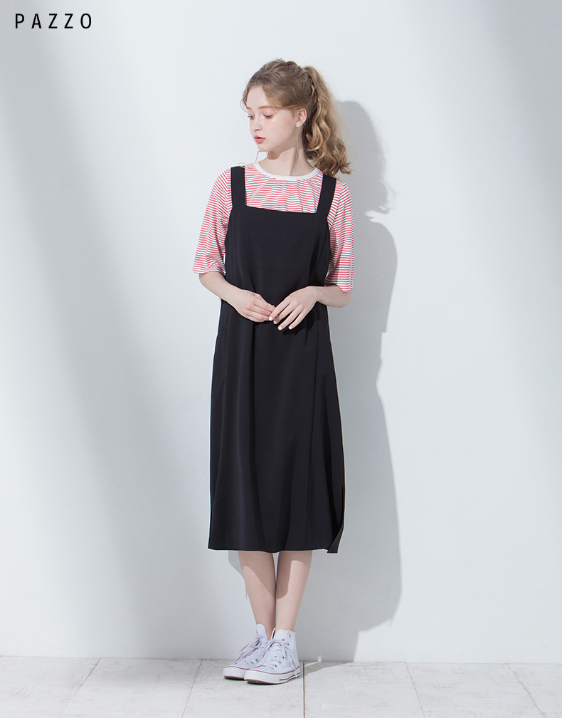 │PAZZO│SWEET P40202229 CHIC vuông cổ vest túi hàng đầu đầm đầm đẹp 2021