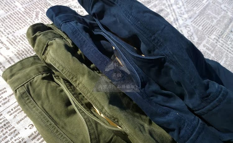 Ami nặng nề 咔叽 American retro twill gió quân đội kín miệng quần áo nhiều túi giản dị quần thể thao nam