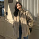 Lamb wool coat for women 2023 new Korean style small stand collar cuffs mid-length imitation fur plush coat