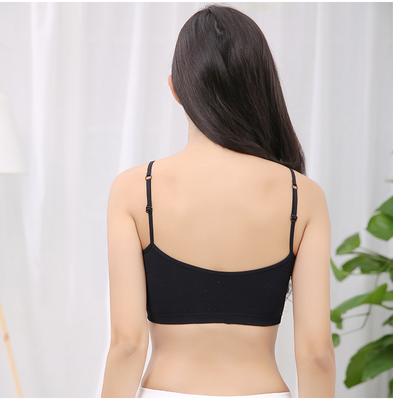 Nam cực thời trang cô gái dây đeo ống top mùa hè chống ánh sáng bọc ngực đoạn ngắn đáy vest với pad áo ngực đồ lót