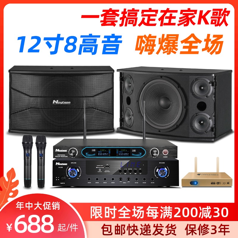 Noytson Lant sound R10 home KTV audio set full set of K song amplifier home card pack speaker 12 inches