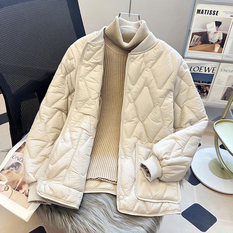 Stand Collar down Cotton Jacket for Women, Autumn and Winter New Loose Fit, Plus Size Student School Uniform Essential, Base Layer Cotton Coat, Medical Staff Duty Cotton Jacket Stand Collar down Cotton Jacket for Women, Autumn and Winter New Loose Fit, Plus Size Student School Uniform Essential, Base Layer Cotton Coat, Medical Staff Duty Cotton Jacket