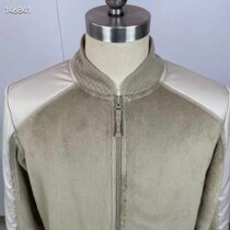 Junxu patrol gray brown fleece jacket and trousers suit coral fleece antistatic autumn coat fleece jacket warm sports