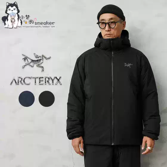 Arcteryx Atom Sv Hoody Embroidered Logo Waterproof Hooded Zip-Up Long-Sleeved Cotton Jacket