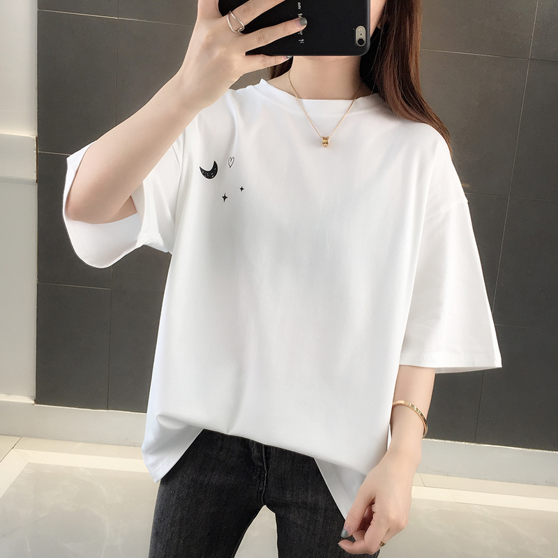 top phụ nữ Net-đỏ siêu lửa tay áo ngắn 2020 mới t-shirt của phụ nữ đơn giản nửa tay áo thiết kế nữ cảm giác nhỏ