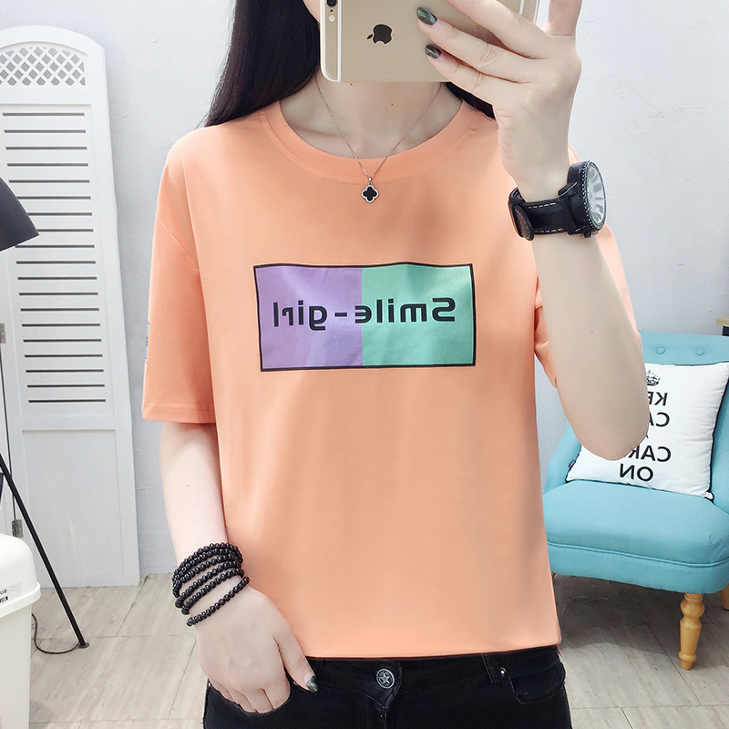 In phụ nữ t-shirt của ngắn tay mùa hè 2020 áo khoác phổ biến phiên bản Hàn Quốc của ins lưới đỏ nửa tay áo của phụ nữ áo khí siêu lửa