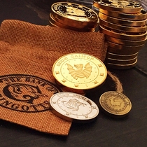 Harry Potter surrounding gold coins Gulingge Bank Wizard Gold Galon Silver West Commemorative coins Creative gifts