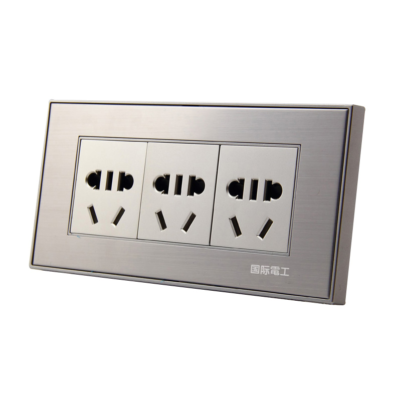 International Electrician 118 Type Wall Switch Socket Nine Holes Multifunction 9 Holes 15 Holes Three fifteen Holes Socket Panel-Taobao