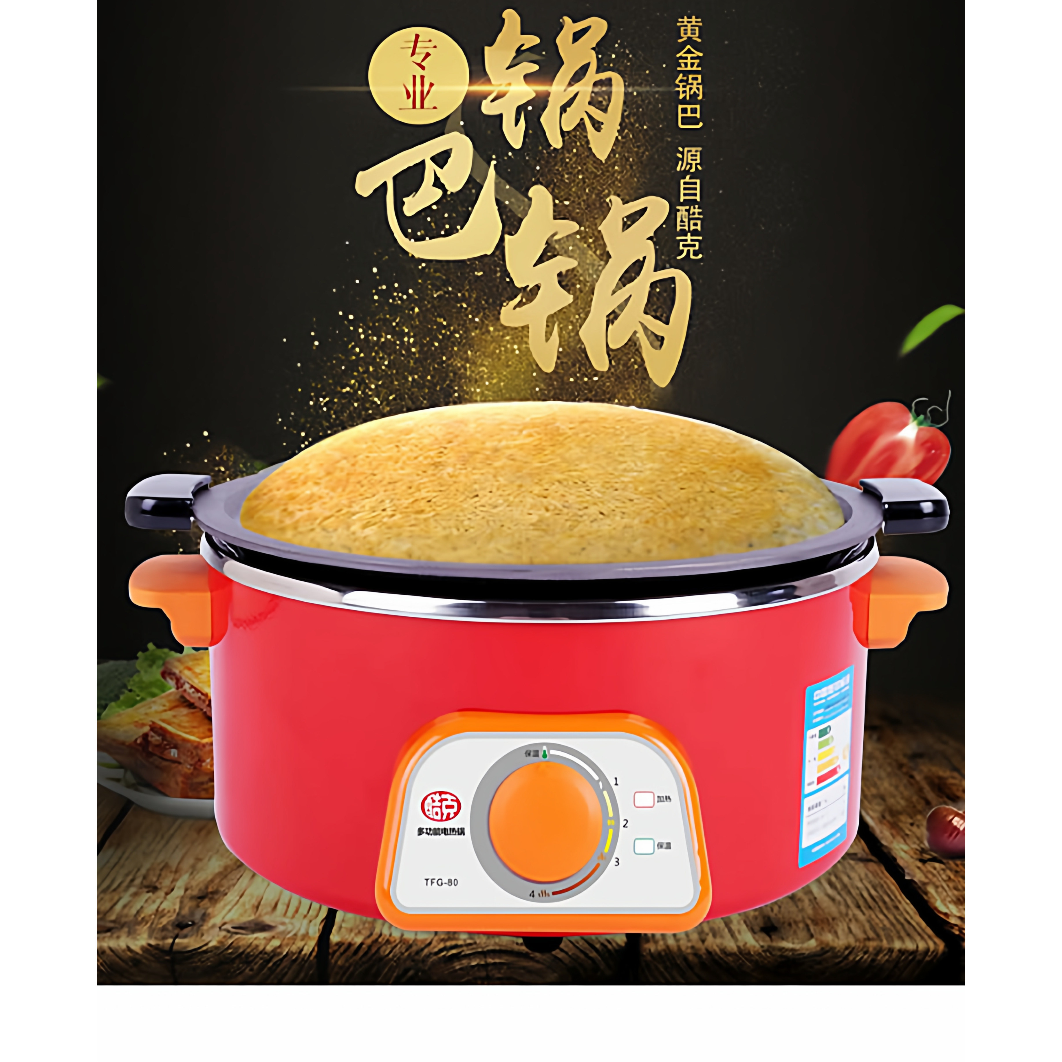 酷克锅巴锅店的LOGO