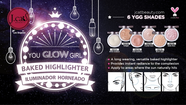 J.CAT JCAT BẠN GLOW GIRL BAKED HIGHLIGHTER Baking Làm nổi bật 8.5G tạo khối nyx