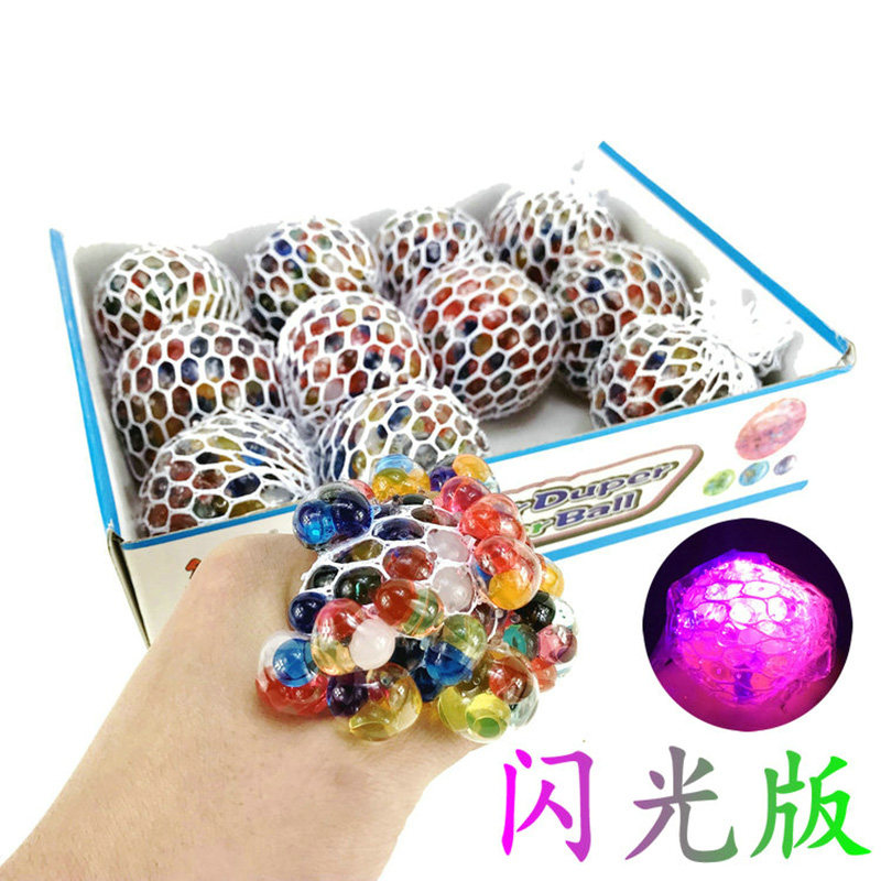 Luminous vent pinch of pinching music Adult Decompression Big grape balls The whole person Night market Push over 23-year-old children's toys