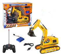Electric remote control excavator charging track engineering car digging earth childrens toy car model wireless remote control pushy boy