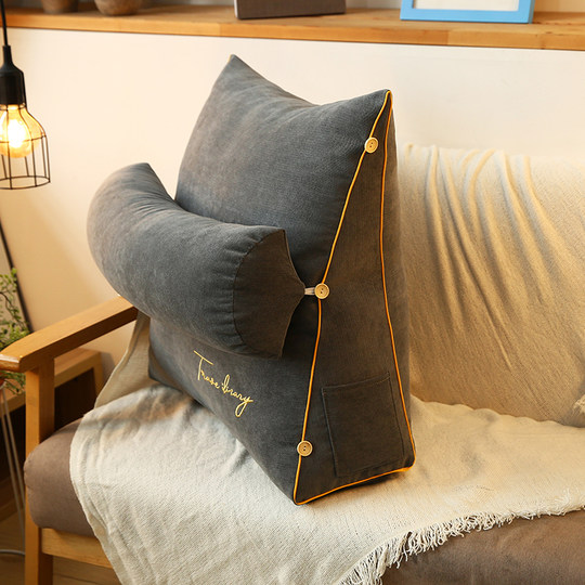 Bedside Cushion, Soft Backrest, Sofa Lumbar Support, Nordic Tatami, Bedroom Bay Window, Bed Triangular Pillow, Lumbar Support