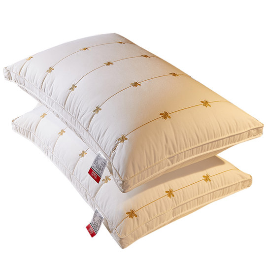 枕头枕芯一对装家用全棉单人护颈椎助睡眠专用酒店大豆纤维整头男