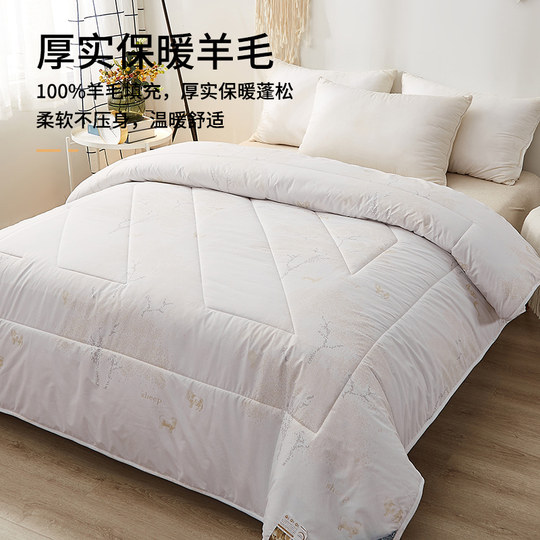 Одеяло из антарктической шерсти, зимнее одеяло, чистошерстяное, осенне-зимнее, утолщенное, теплое, с кашемировым наполнителем, всесезонное, хлопковое постельное белье.