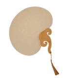 Круглая акварель, вентилятор в стиле древности, увеличенная толщина, ручная роспись, «сделай сам»