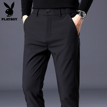 Flowers Playboy Summer Casual Pants Mens Body Small Feet Business 100 Ride Handsome Fashion Suit Long Pants Men Pants