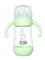 With bey-wide calibre glass-bottle with base explosion-proof and fall-resistant first baby crystal to breastfeed newborn baby