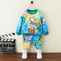 Boys autumn suit 2021 New handsome baby clothes two-piece Children Spring Autumn sports boy clothes tide