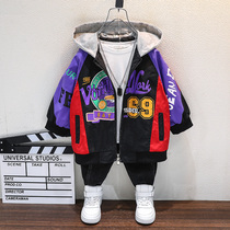 Boys coat autumn 2021 new foreign style childrens fashion casual spring and autumn coat cardigan jacket childrens clothing