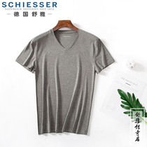 Germany Shuya undershirt mens spring and summer new mens chitosan base short-sleeved modal T-shirt E5-17665M