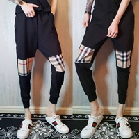 Mùa hè quần tây nam tinh thần quần thường quần kẻ sọc hoang dã là quần thể thao mỏng chân chín quần mỏng - Quần mỏng quần sịp nam