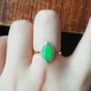Natural Burmese Grade A Jadeite Ring Ice Jadeite