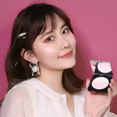 Xingcan water and light high-gloss powder compact brightening blush Face repair integrated disk nose shadow pearlescent fairy glitter powder