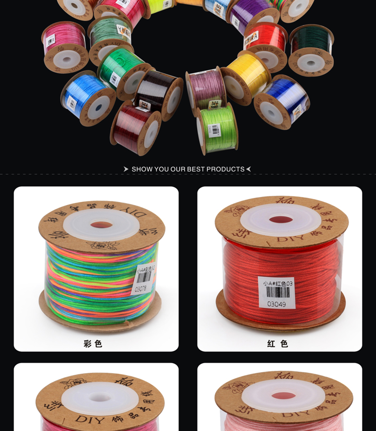 Nhỏ dây ngọc bích bện dây đỏ tự làm vòng tay đính cườm dây chuyền Mặt dây chuyền vòng cổ dây Trung Quốc dây AB dòng nhỏ khối lượng - Vòng đeo tay Clasp vòng tay đôi