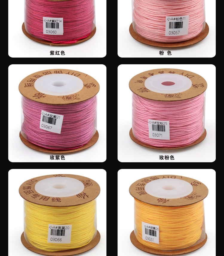 Nhỏ dây ngọc bích bện dây đỏ tự làm vòng tay đính cườm dây chuyền Mặt dây chuyền vòng cổ dây Trung Quốc dây AB dòng nhỏ khối lượng - Vòng đeo tay Clasp vòng tay đôi