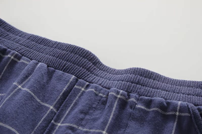 Nữ 2018 mẫu mới mùa xuân và mùa thu cotton sandal nhà quần pyjama chân quần rộng kích thước thoải mái với túi quần giữ nhiệt nam