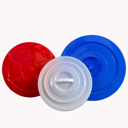 La tapa del cubo se vende por separado. La tapa cilíndrica de gran tamaño del cubo universal plástico de la categoría alimenticia del bote de basura engrosó la tapa plástica redonda