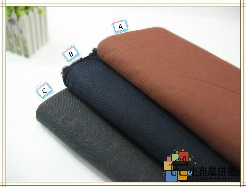 DIY handmade collared fabric RXO06 Japan Olympus first dyeing striped fine line woven wood wool 1 8 yards