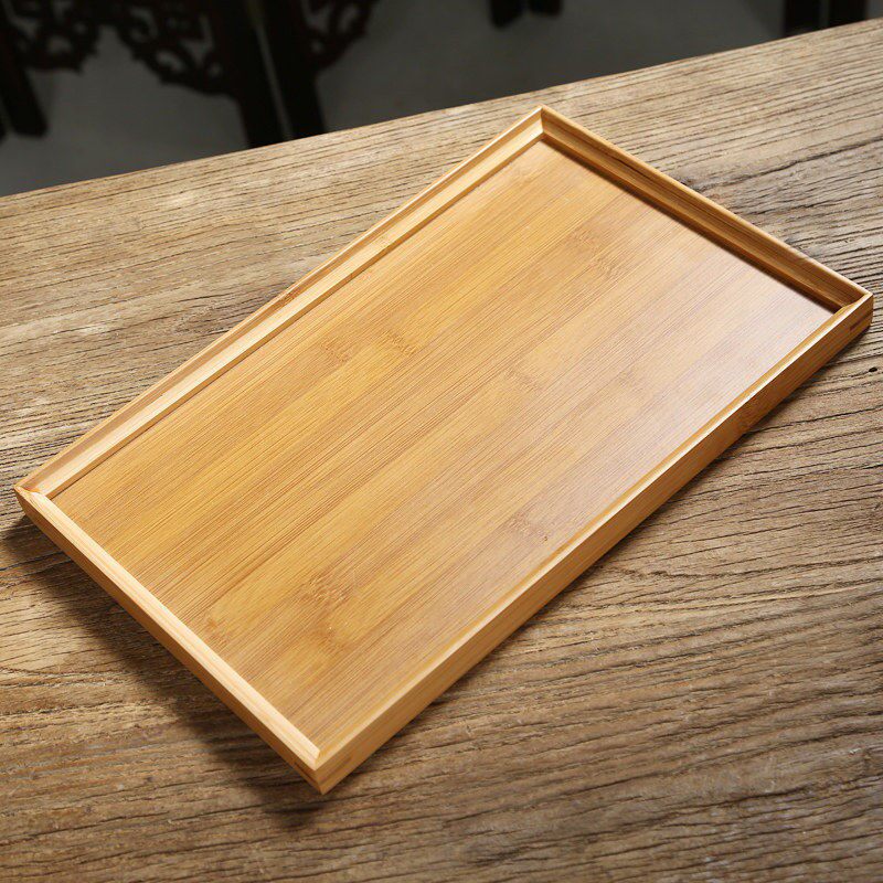 Wooden care panchayat bamboo tea tray Home Jane about tea Sea Home Small depository dish rectangular teatai Tea Sea Large