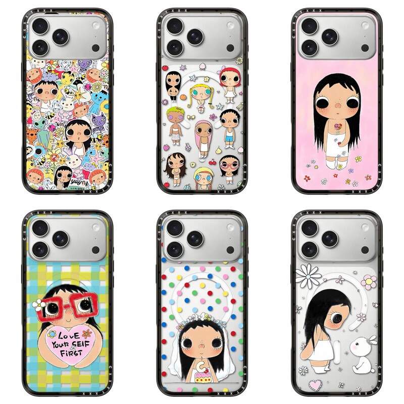 Slim Black Frame New Case with Small Jade-Like Pyroxene Design for iPhone 17 Pro Max, Suitable for iPhone 16 Pro Max, Cute Cartoon Hard Case for iPhone 15 Pro, 14 Pro, 13