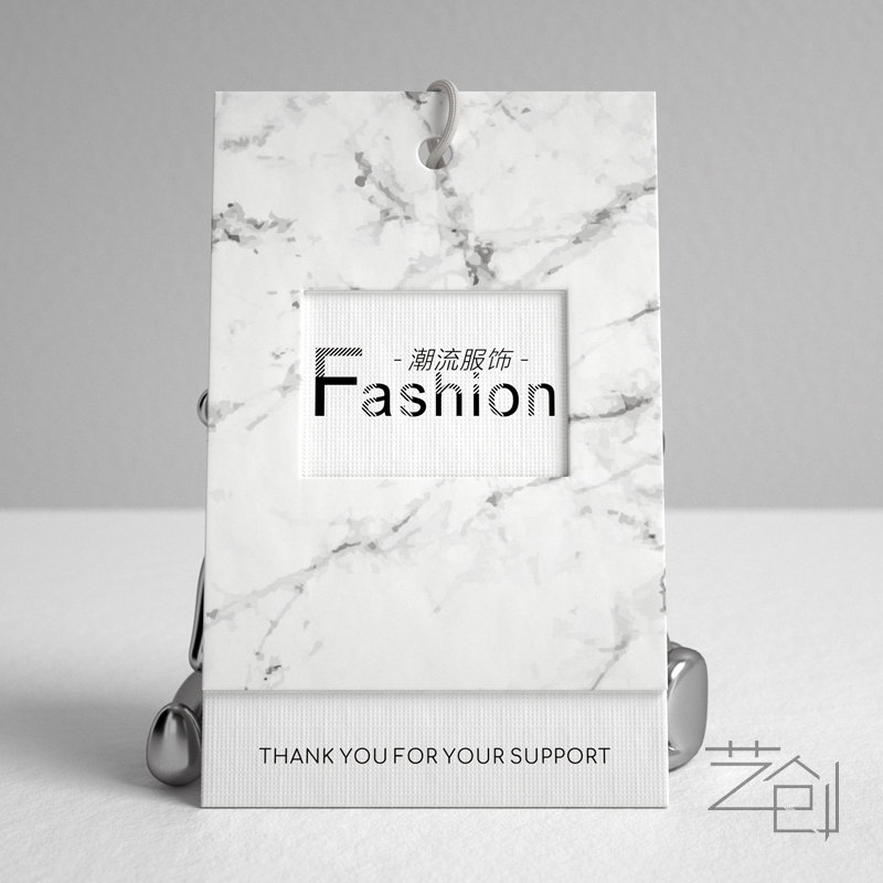 Tag custom clothing women's clothing price label paper printing clothes trademark LOGO free design Lenny texture paper