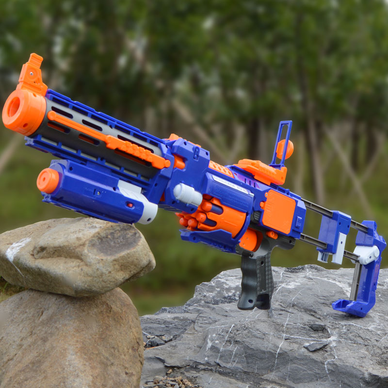 Children's toy gun electric burst safety EVA foam bullet gun boy children's toy machine gun gift