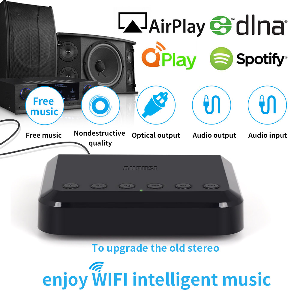 Airplay Apple Android APP push WIFI multi-zone broadcast control network Bluetooth fiber lossless audio adapter-Taobao