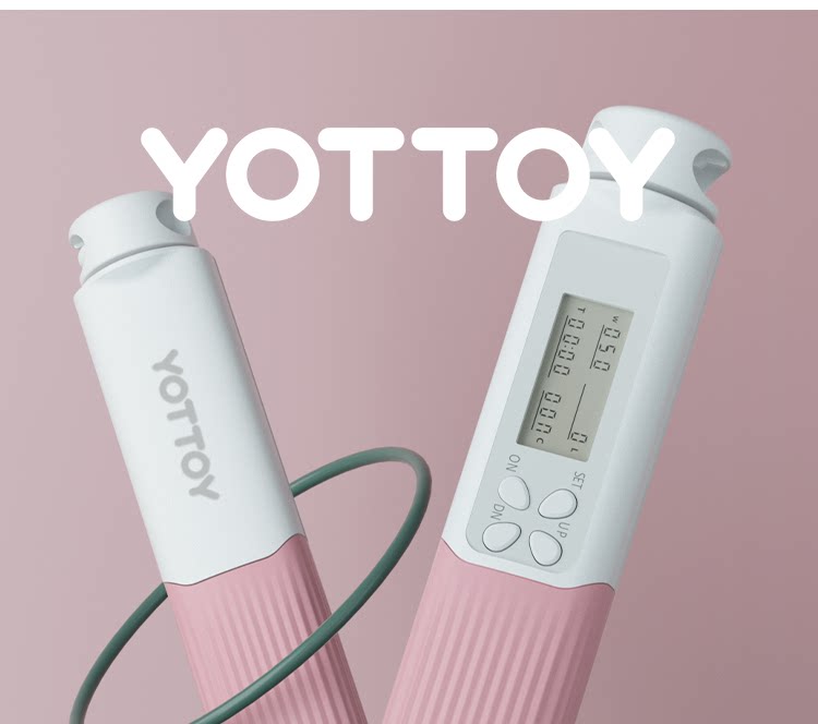 Скакалка 无绳跳绳计数大球负重款健身减肥运动专业绳燃脂瘦身重力绳子跳绳 Yottoy