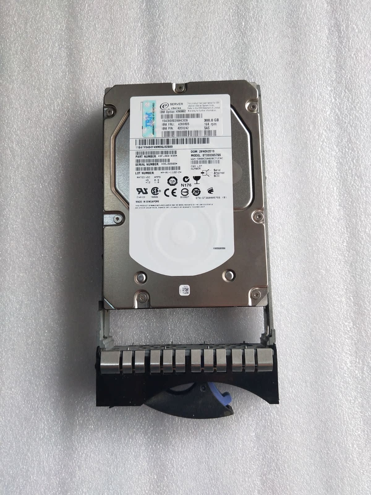 IBM server hard disk 300G 15K SAS 3 5 inch 43X0805 42C0242 43X0802 spot