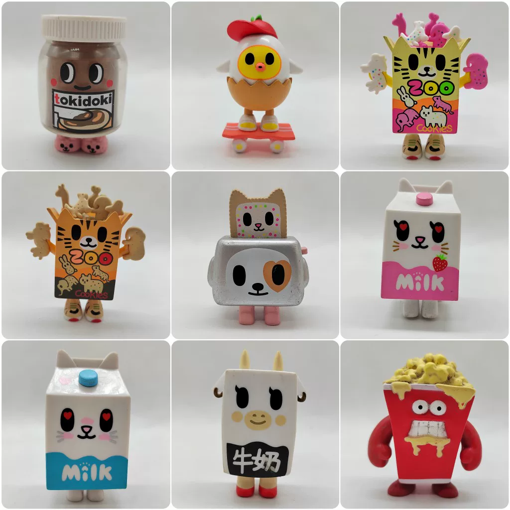 Подлинный крупный набор Tokidoki Milk Breakfast Season 2 бездонный передний/обратный?