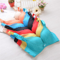 Clearance deep V lace adjustable bra Mid-thick gathered side to collect a pair of milk bra Underwear brand special offer