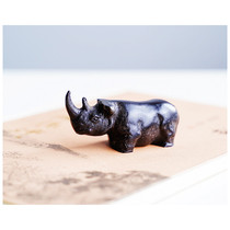 Copper rhinoceros handmade all copper Japanese imported Wenzhen ornaments Takaoka bronze paperweight paper town pen holder gift