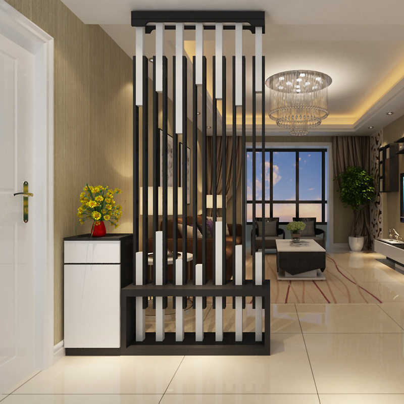 Modern minimalist paint entrance porch cabinet living room partition cabinet home decoration cabinet light luxury small apartment hall cabinet