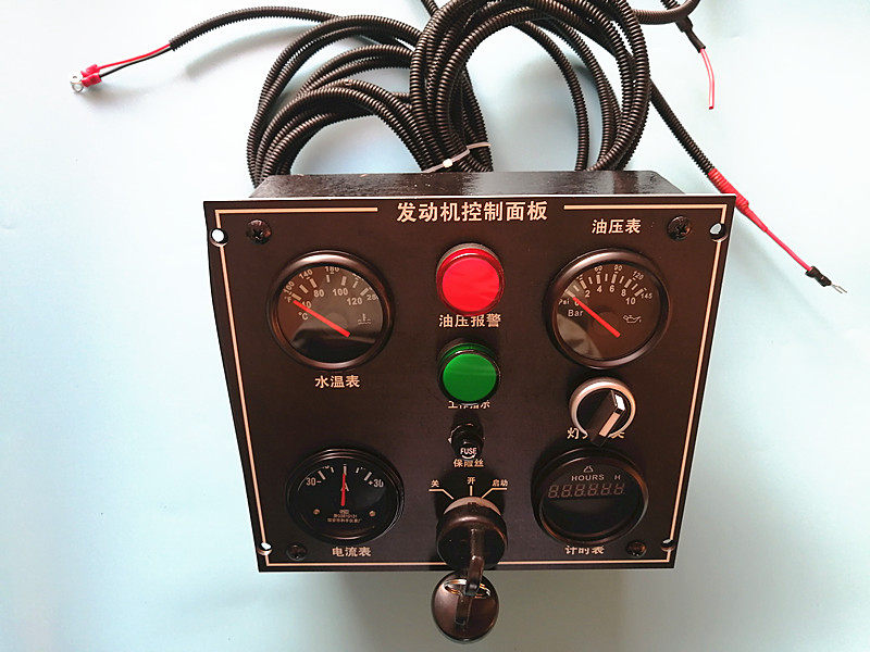 Engine generator set construction machinery diesel engine instrument panel control box side panel wiring harness sensor