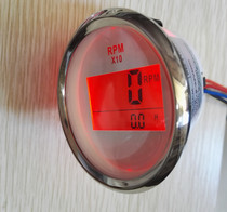 Diesel engine gasoline engine tachometer 52mm LCD digital display with timing adjustable tooth number car marine modification universal