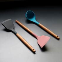 Home silicone shovel set spatula soup spoon Kitchen cooking shovel household kitchenware non-stick pan special stir-fried spoon